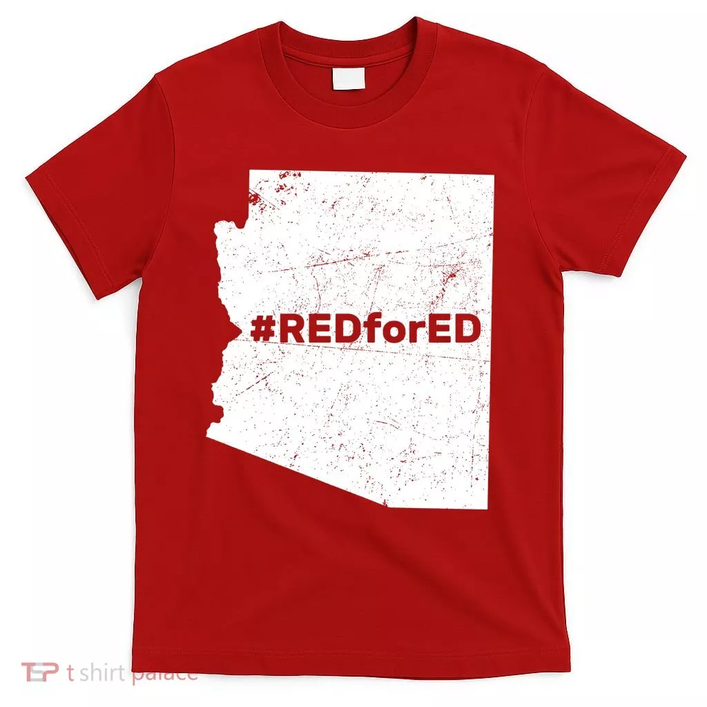 #RedForEd Distressed Red For EdT-Shirt
