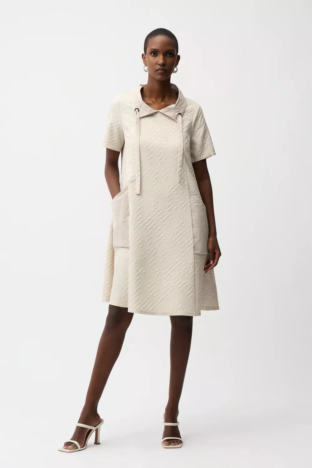 Sandstone Drawstring Dress, Final Sale