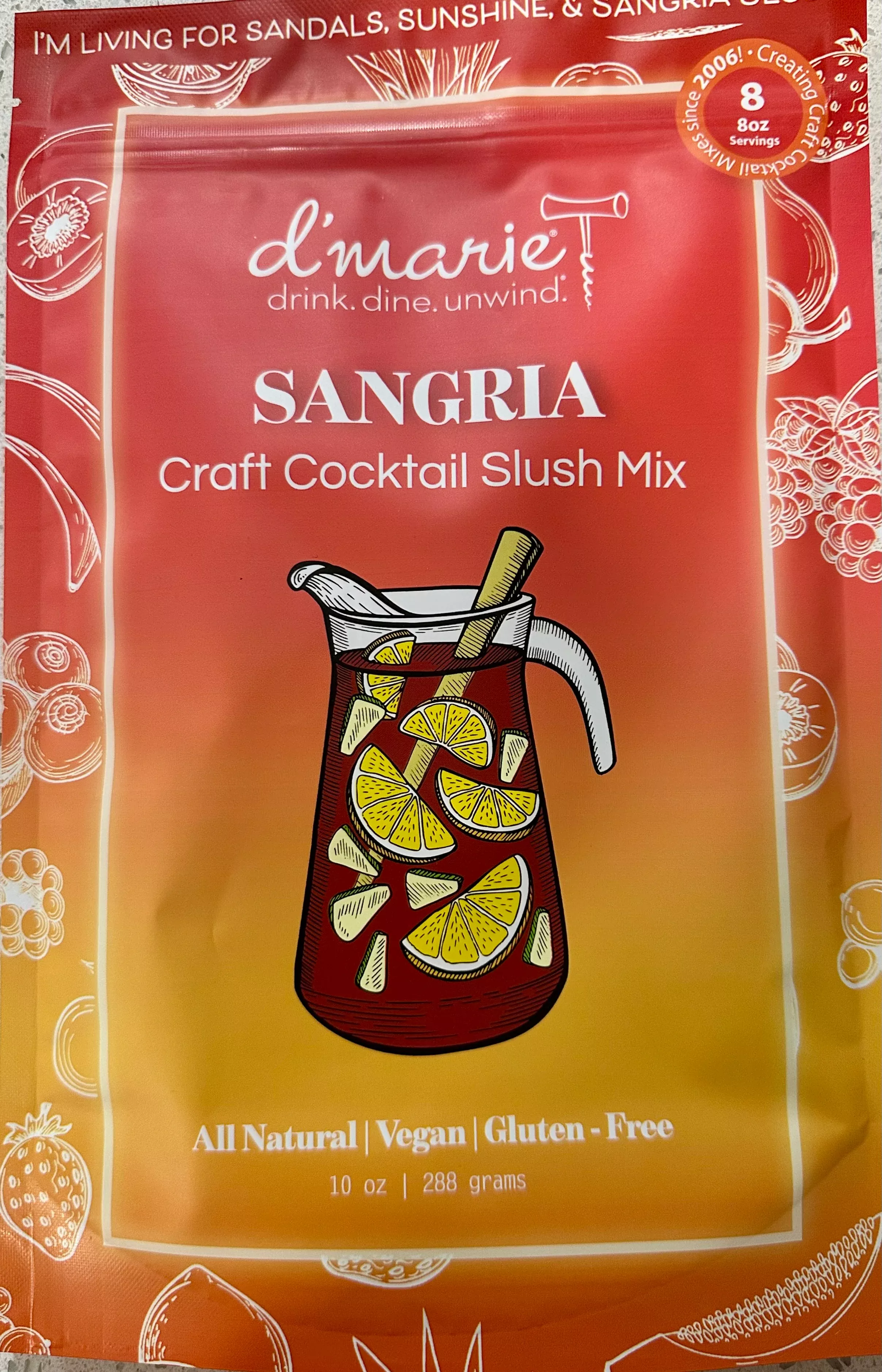 Sangria Craft Cocktail Slush Mix