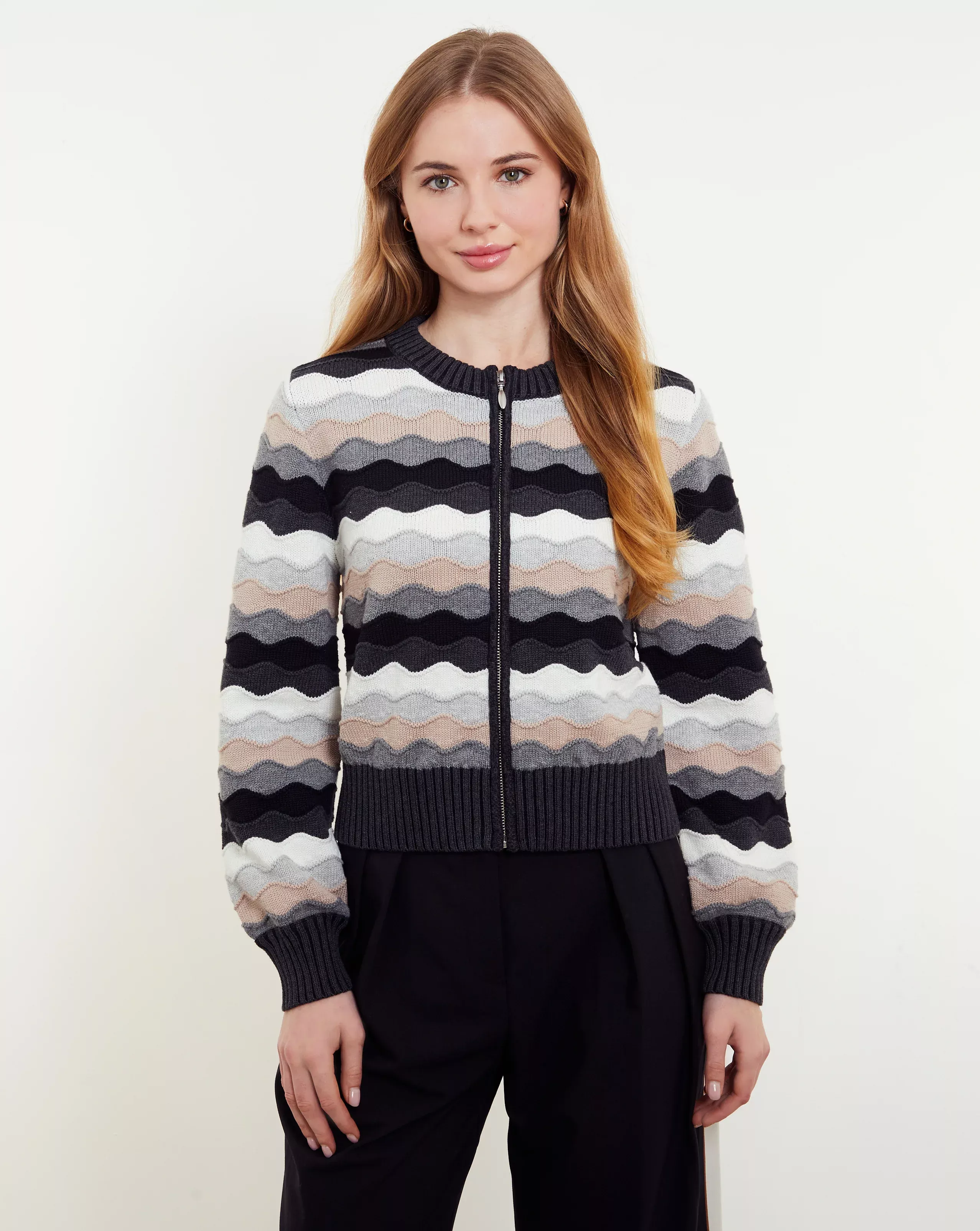 Saskia Wave Zipped Bomber by &Isla