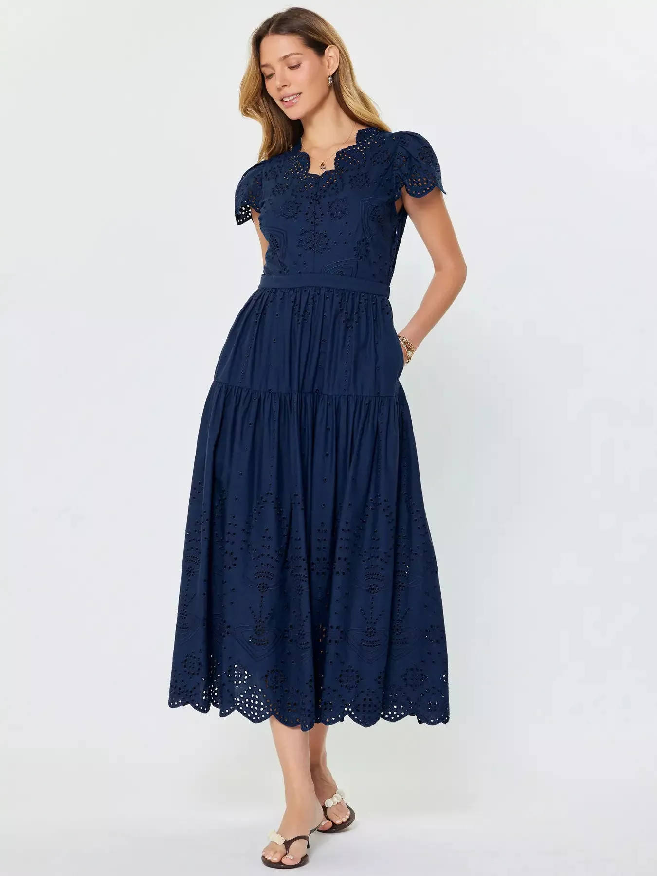 Seaside Eyelet Dress, Final Sale