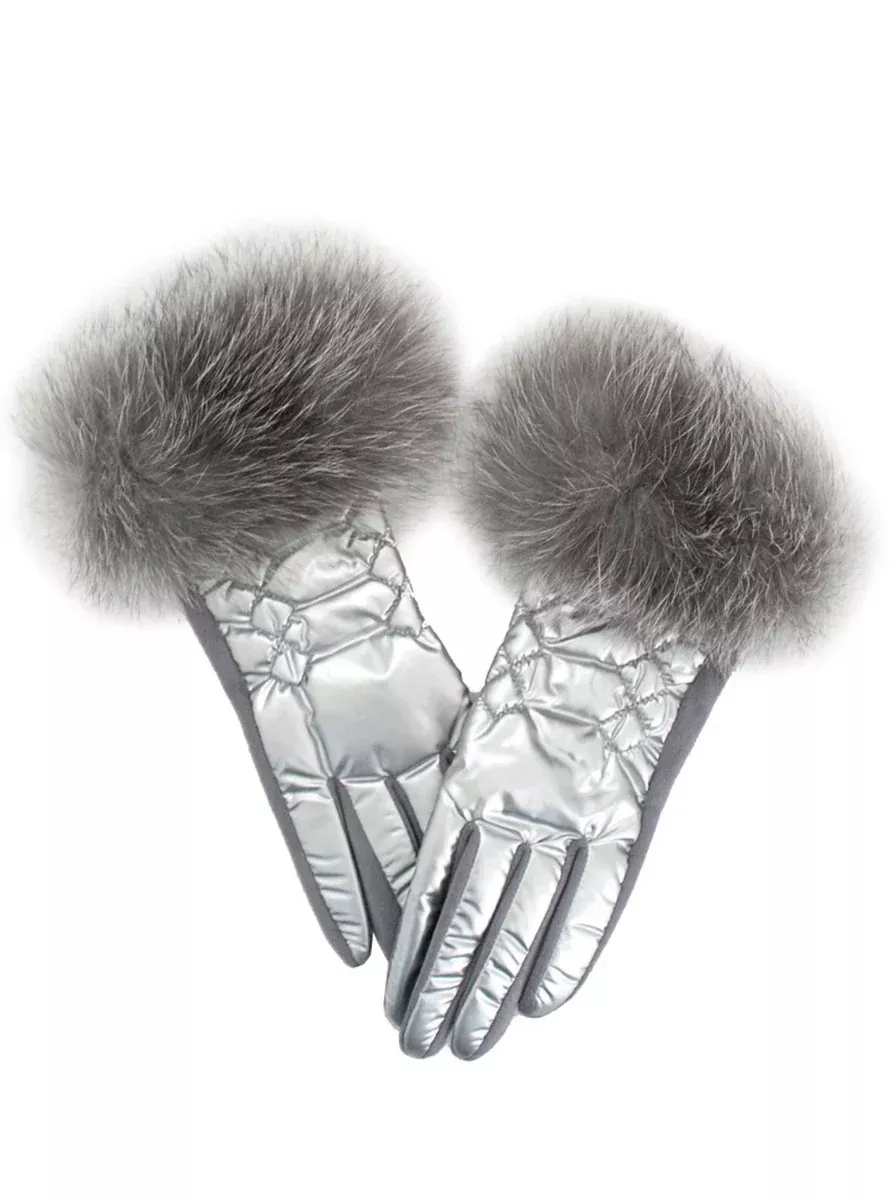 Shinny Puffer Glove [Silver-GLVM01]