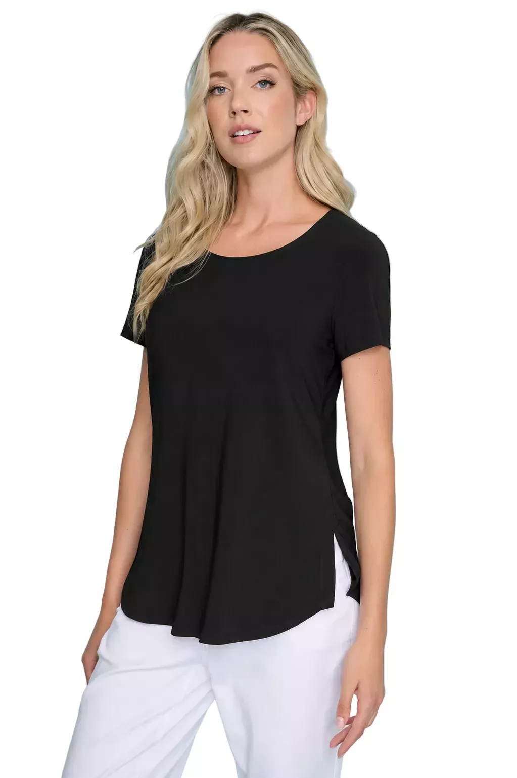 Side Slit Travel Tee, Final Sale