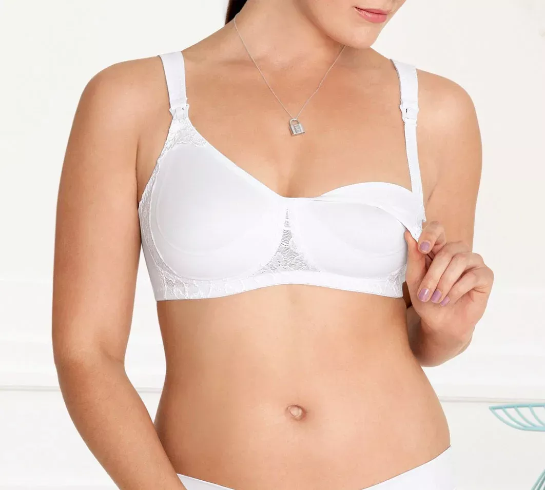 Soft-Cup Lace Nursing Bra