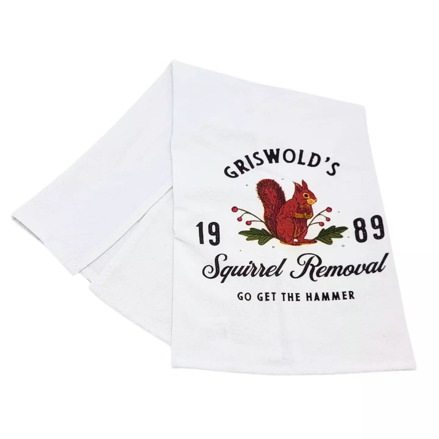 Squirrel Removal Tea Towel