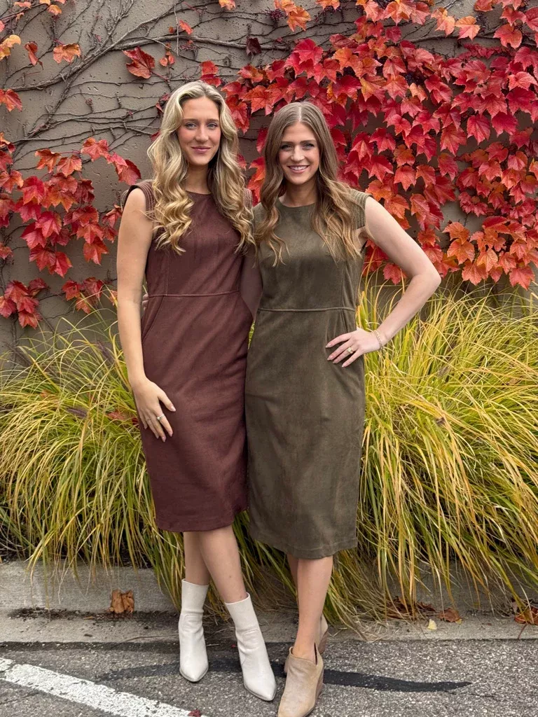 Suede Chic Cap Sleeve Dress, FINAL SALE