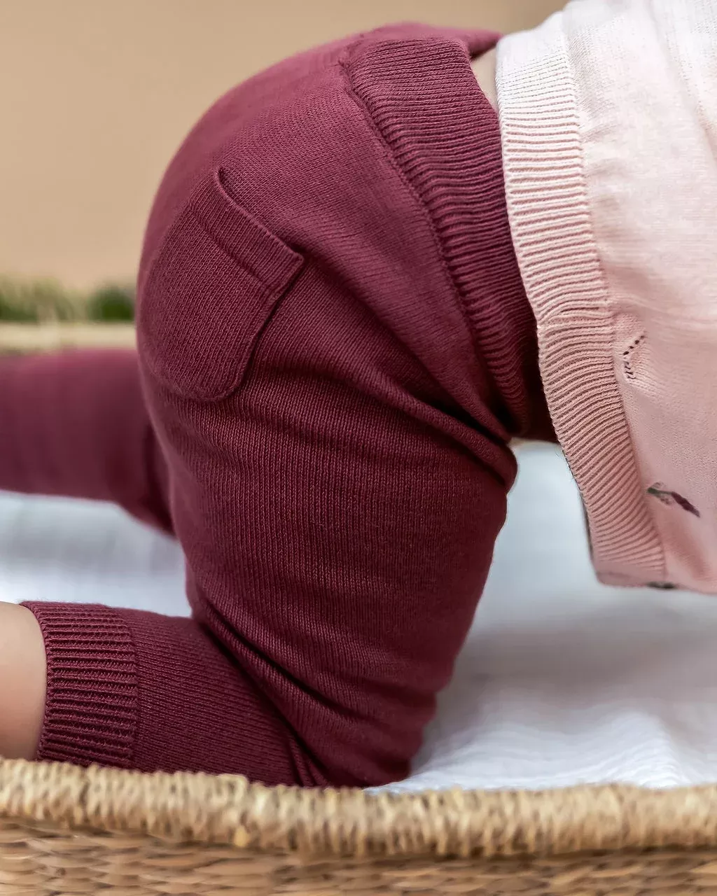Sweater Knit Pocket Baby Pants