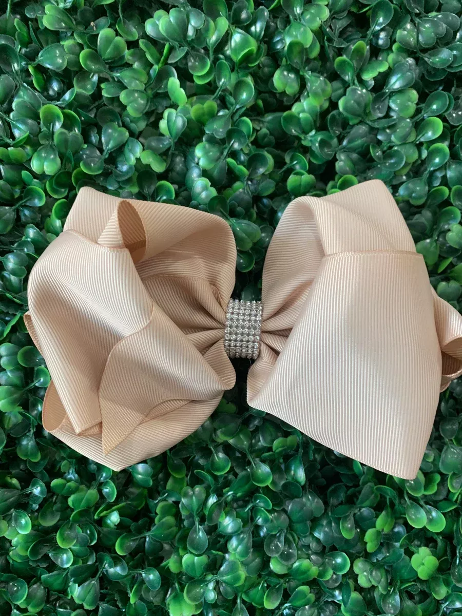 Tan Rhinestone Bow