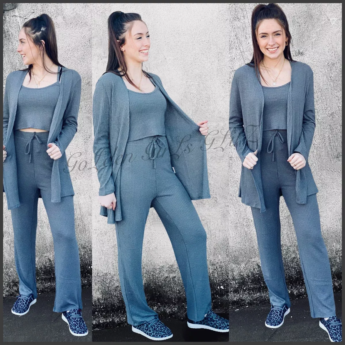 Thermal Tank & Cardigan Set