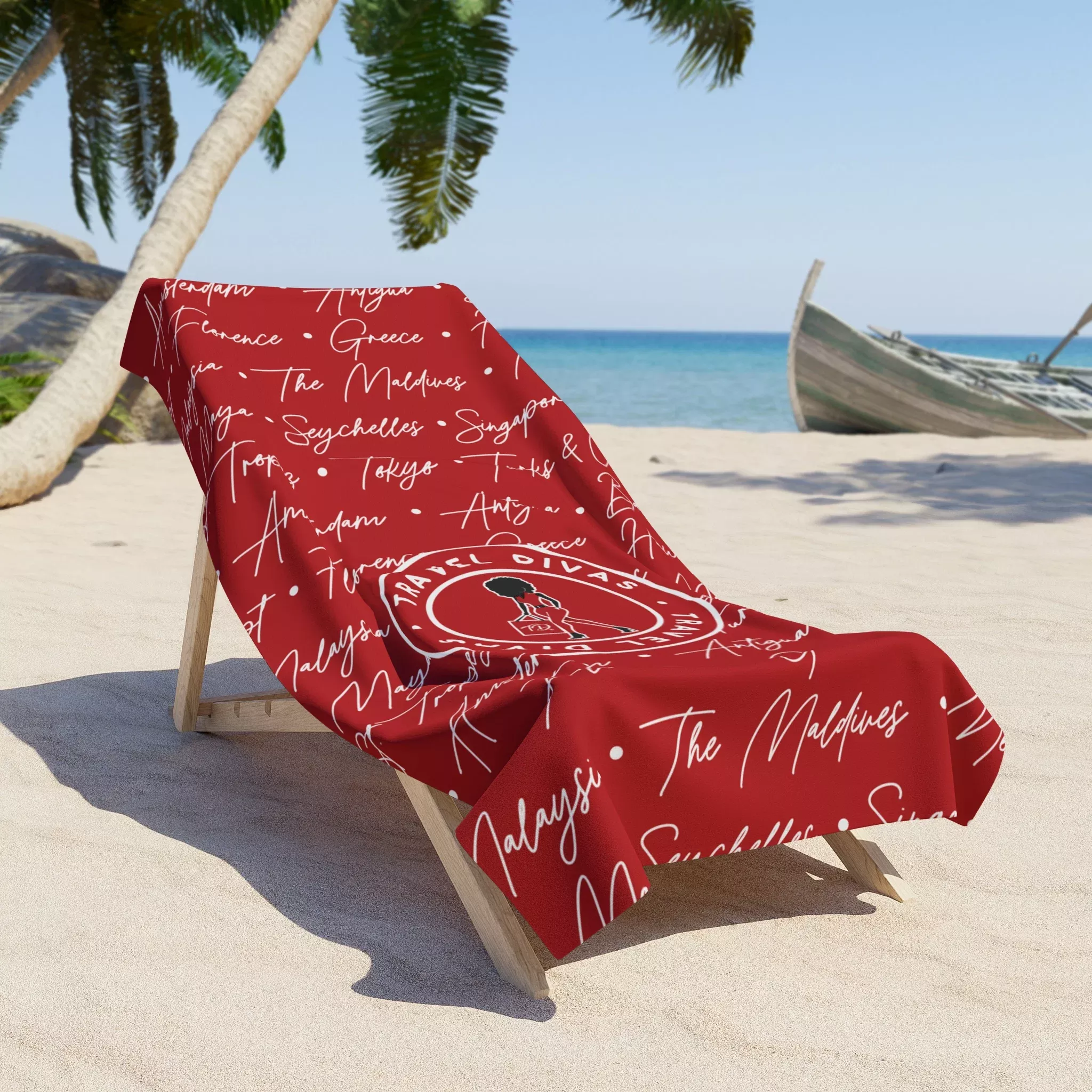 Travel Divas Cities Beach Towel