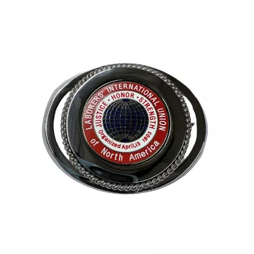 Union Laborer Powerhouse Belt Buckle #BW-BB-LS