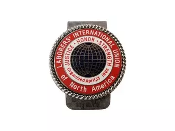 Union Laborers Int Logo Money Clip #BW-MC-LS