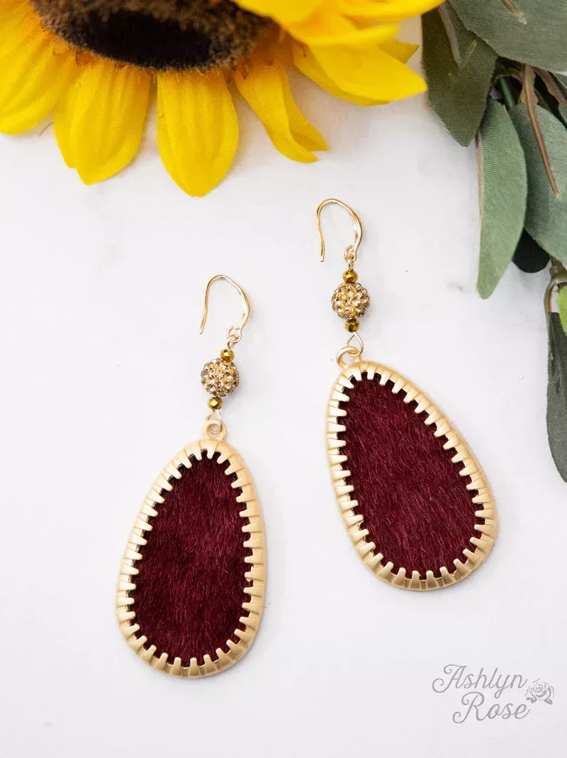 Velvet Teardrop Earrings