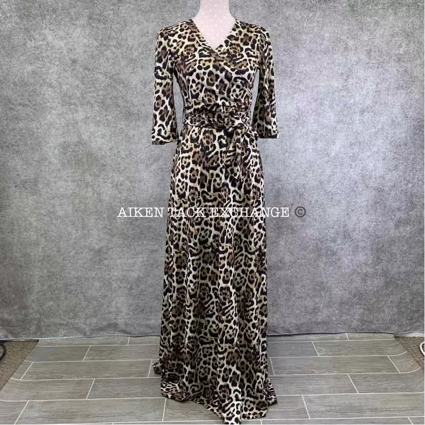 Venus Multi Surplice Cheetah Print Maxi Dress, Women's XSmall