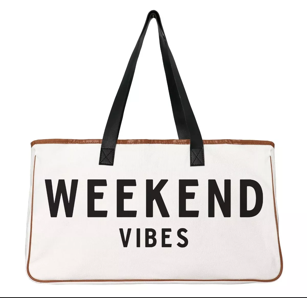 Weekend Vibes Canvas Tote
