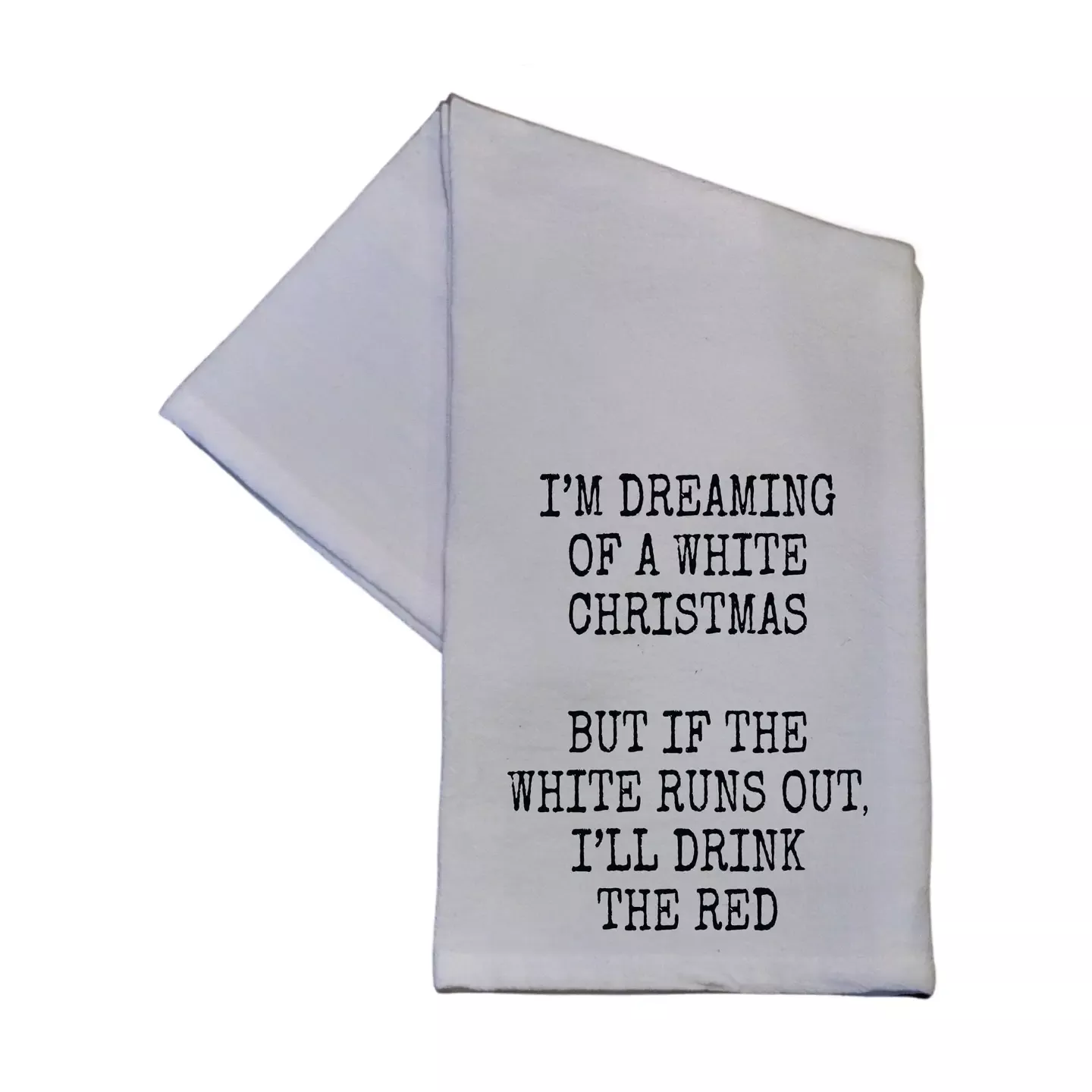 White Christmas Tea Towel