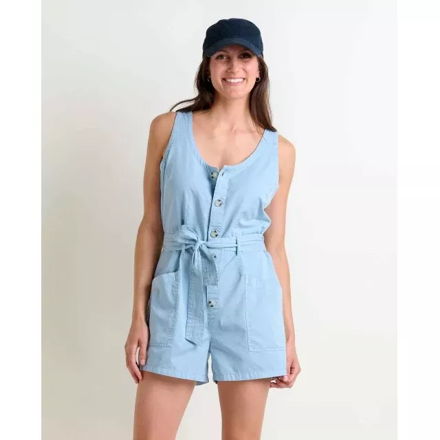 Womens Arroyo Twill Sl Romper