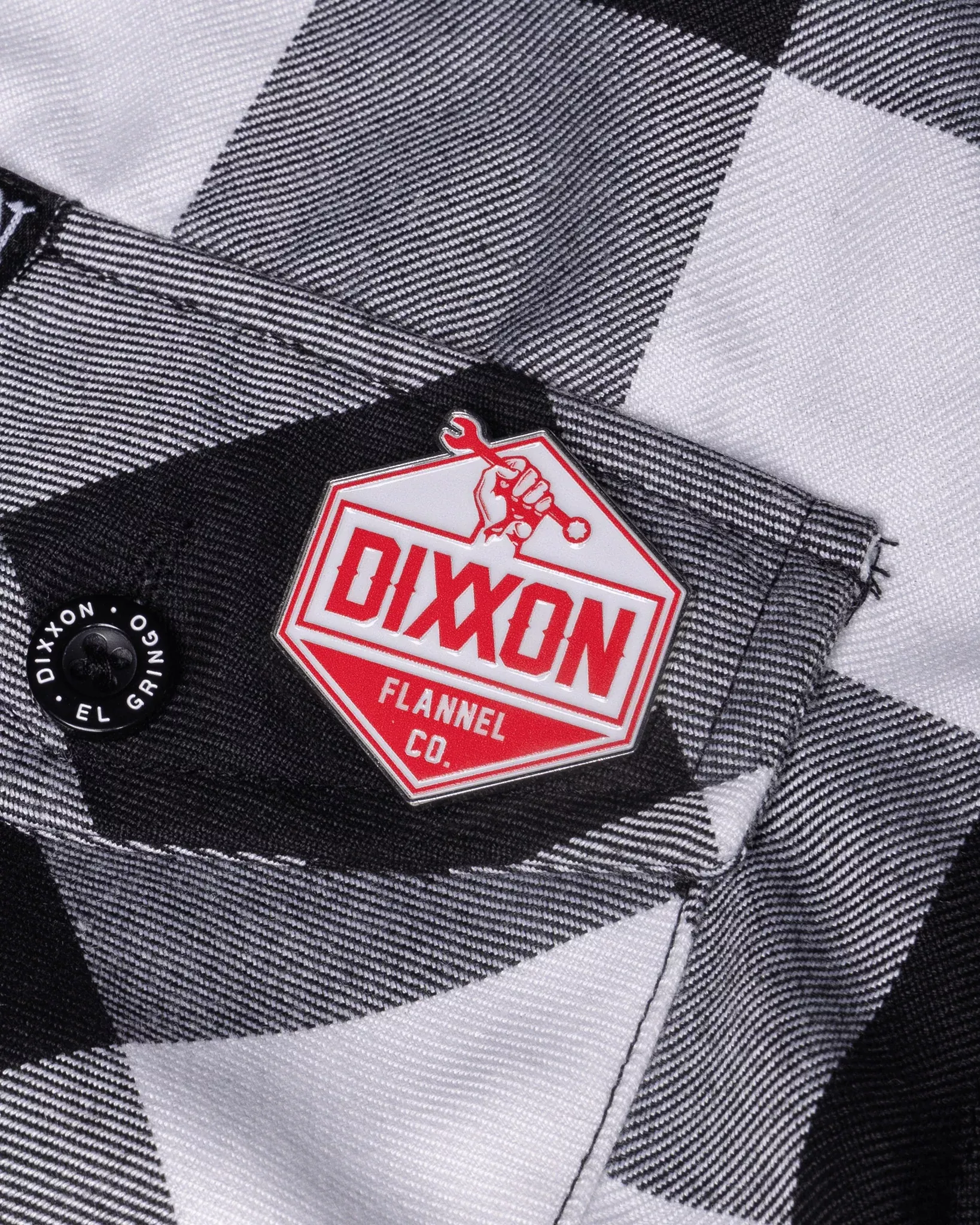 Working Class Enamel Pin - White & Red