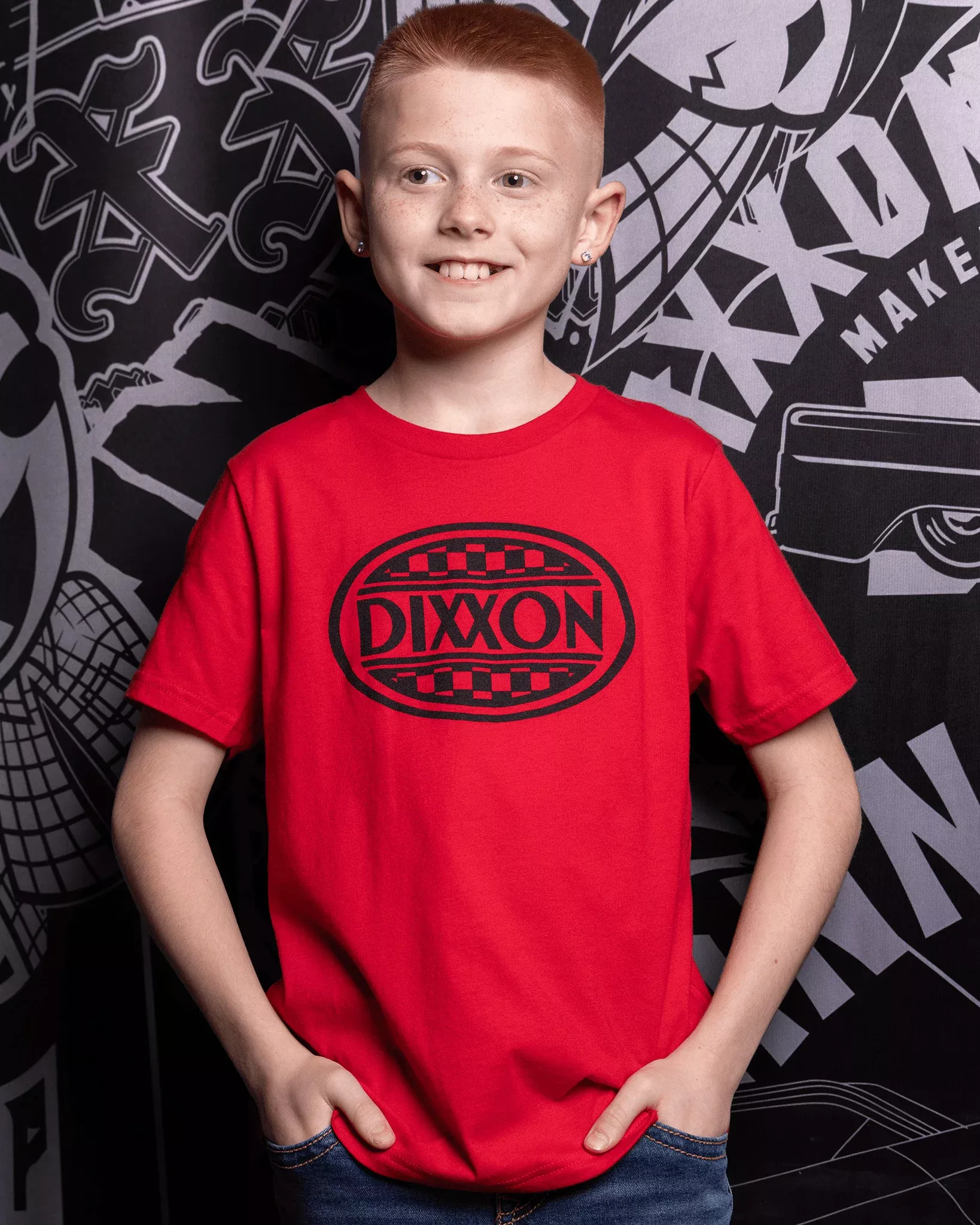 Youth Pit Crew T-Shirt - Red