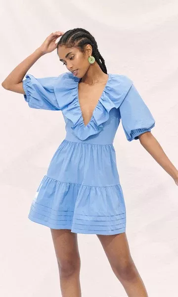Zerina Dress ~ Delicate Blue