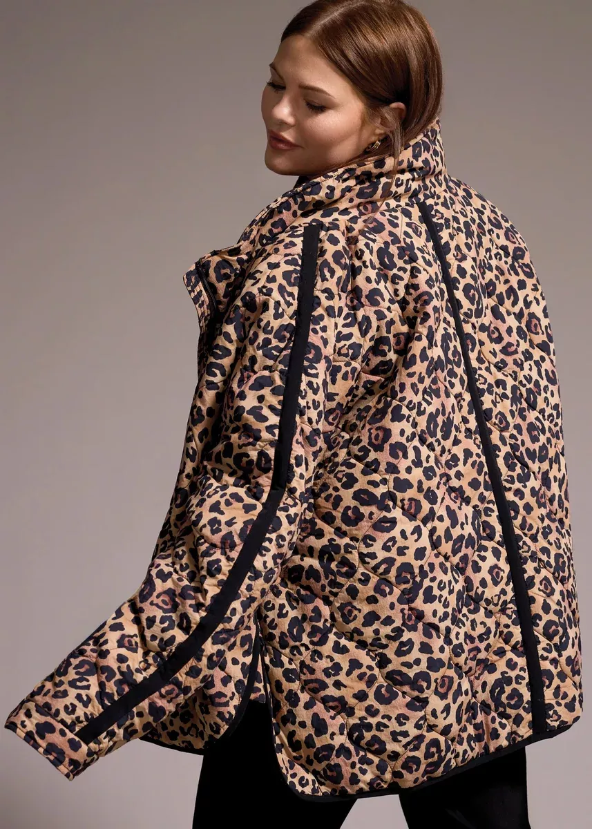 Zipped Front Quilted Jacket [Biscotti-5912O]
