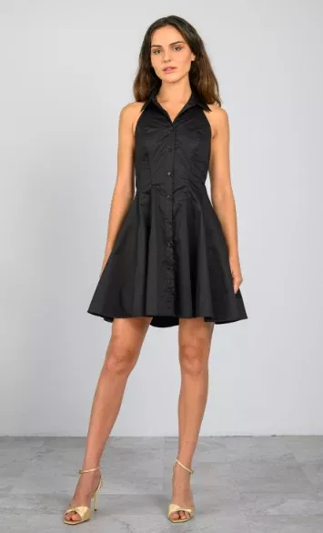 Zoya Dress - Black LAVENDER BROWN